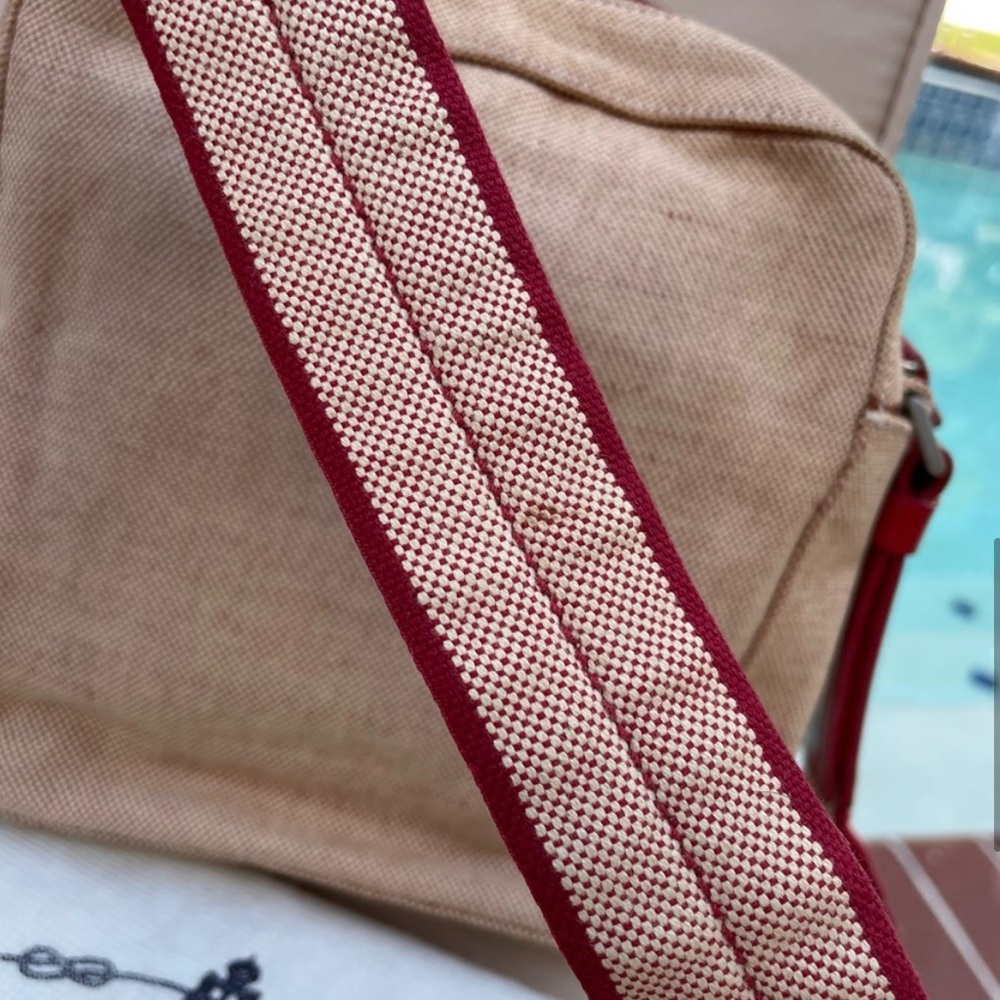Authentic Y2K Prada Canapa BiColor Crossbody with dust bag and Auth. Card - Picture 7 of 16